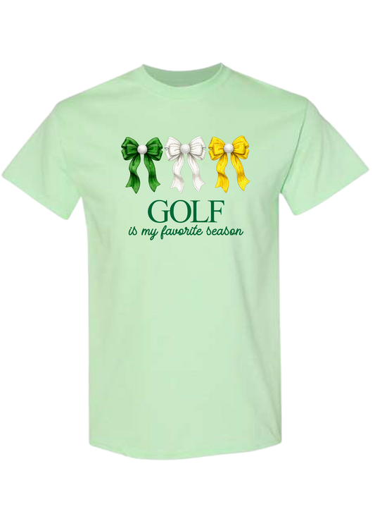 ADULT Golf Is My Favorite Season Tee