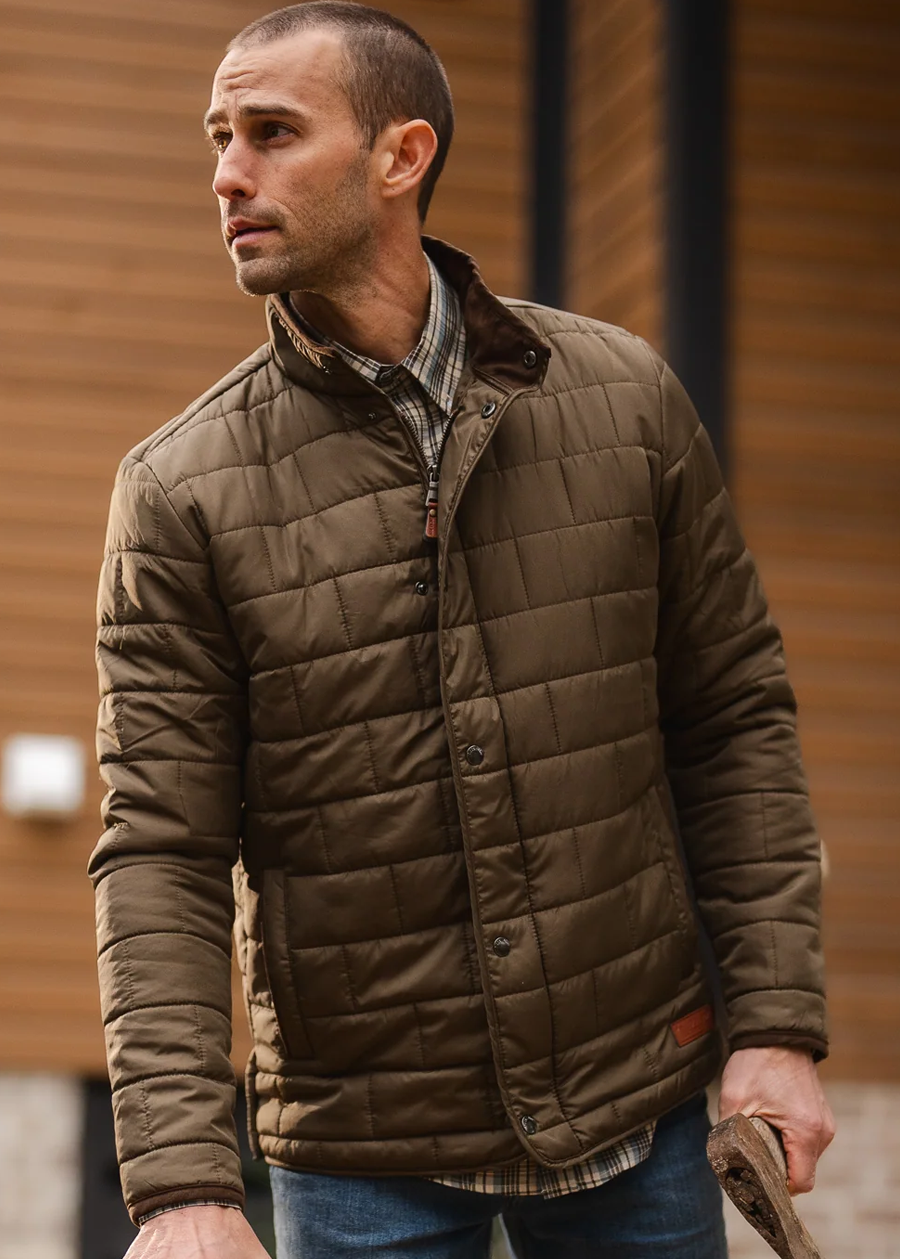 LB Brick Quilted Jacket-Mocha