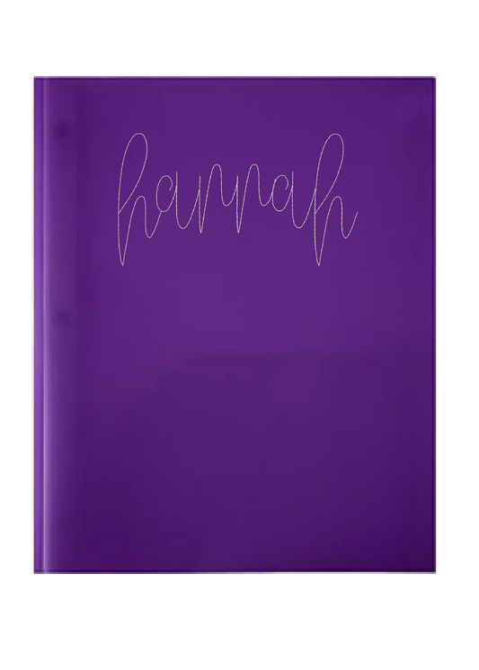 EMBROIDERED UV Decal Folder