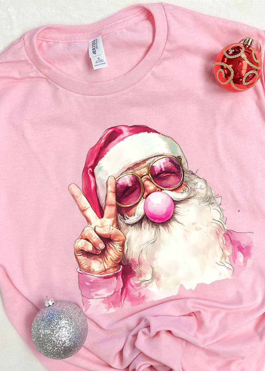 Bubblegum Santa Tee