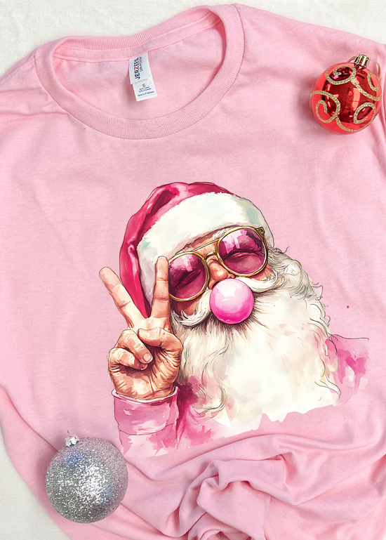 Bubblegum Santa Tee