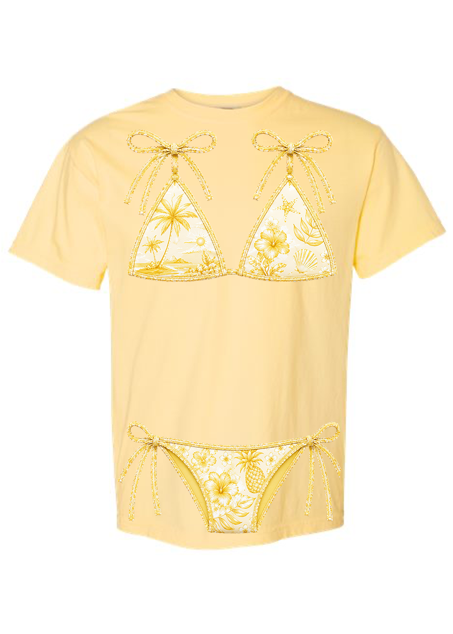 ADULT Comfort Colors Yellow Kini Tee & Tank