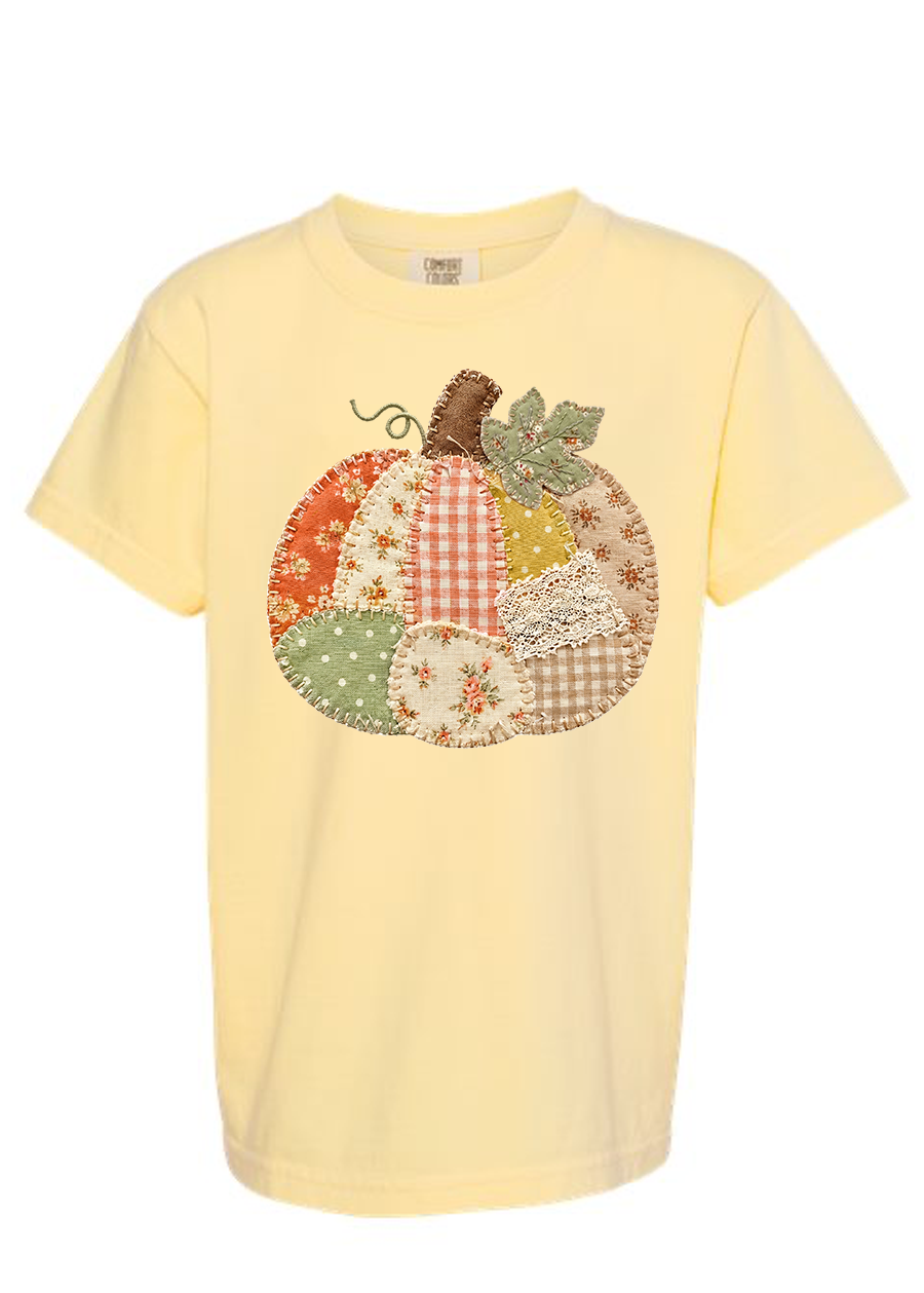 ADULT Patchwork Pumpkin Comfort Colors Tee