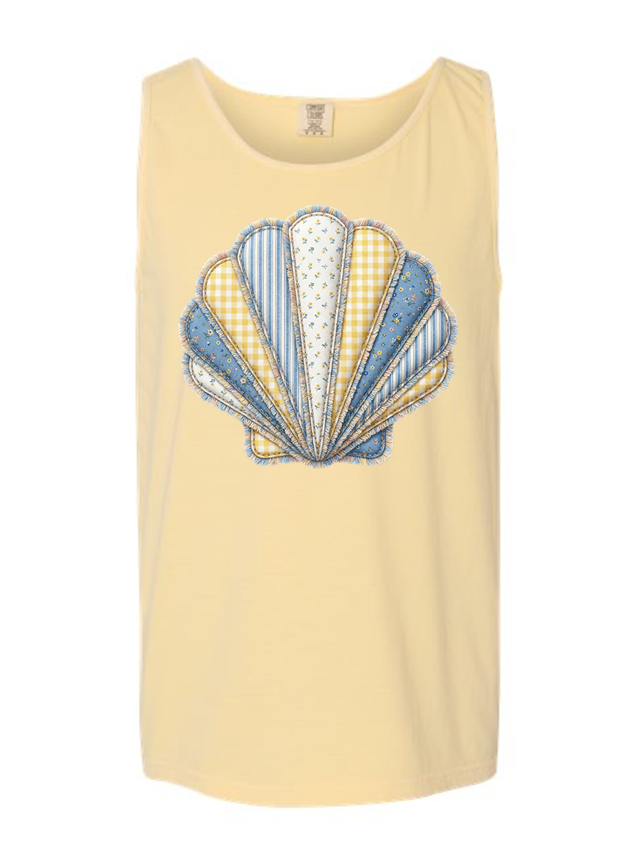 Patchwork Seashell COMFORT COLORS Tank