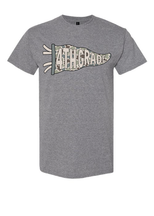 ADULT Camo Pennant Grade Level Tee
