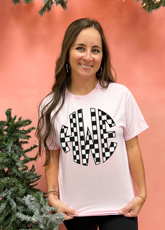 Checkered Monogram Tee