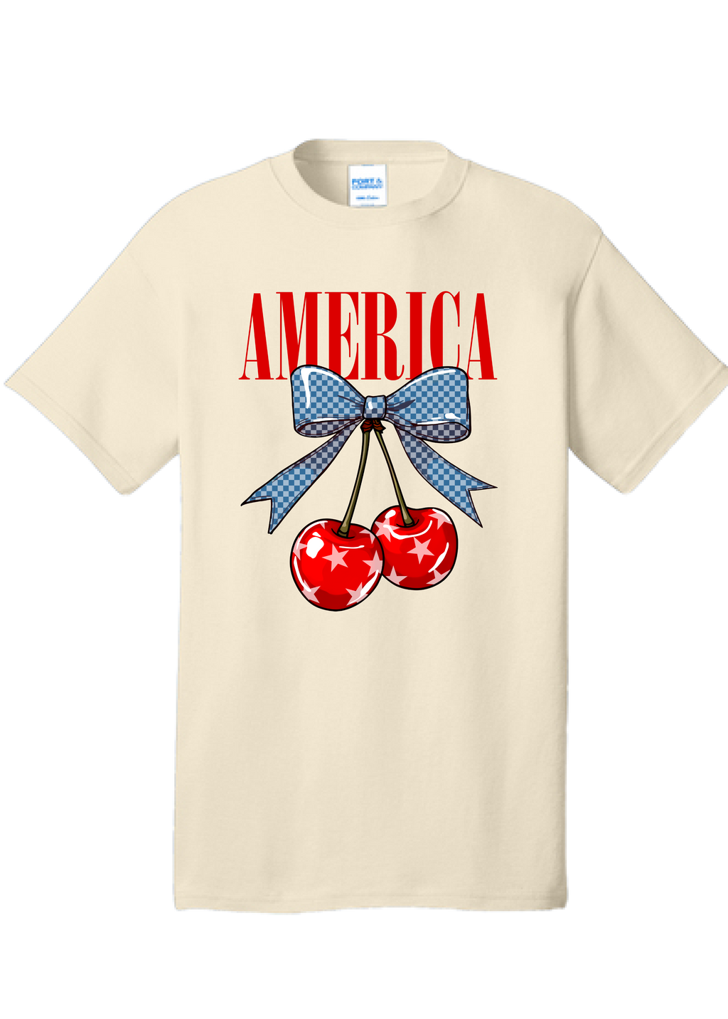 America Cherry Bow Tee