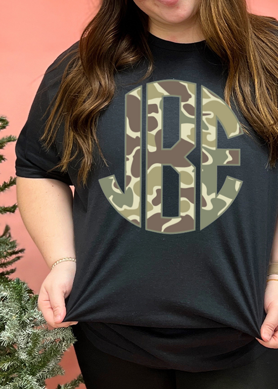 Classic Deer Camo Monogram Tee