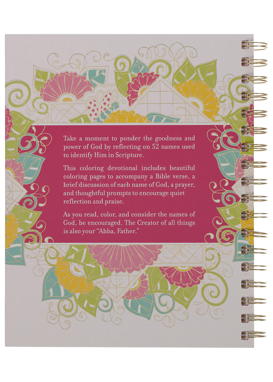 Coloring The Names Of God Coloring Devotional