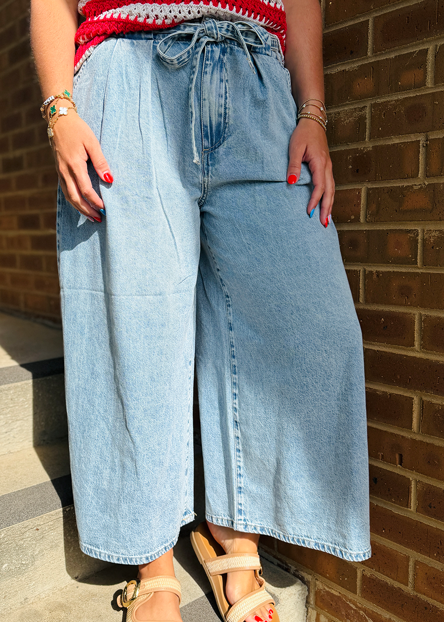 Connor High Rise Crop Wide Leg Jean