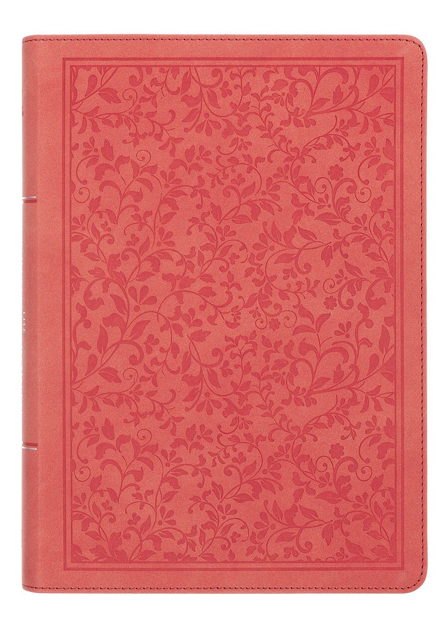 Coral Vine Faux Leather Spiritual Growth Bible