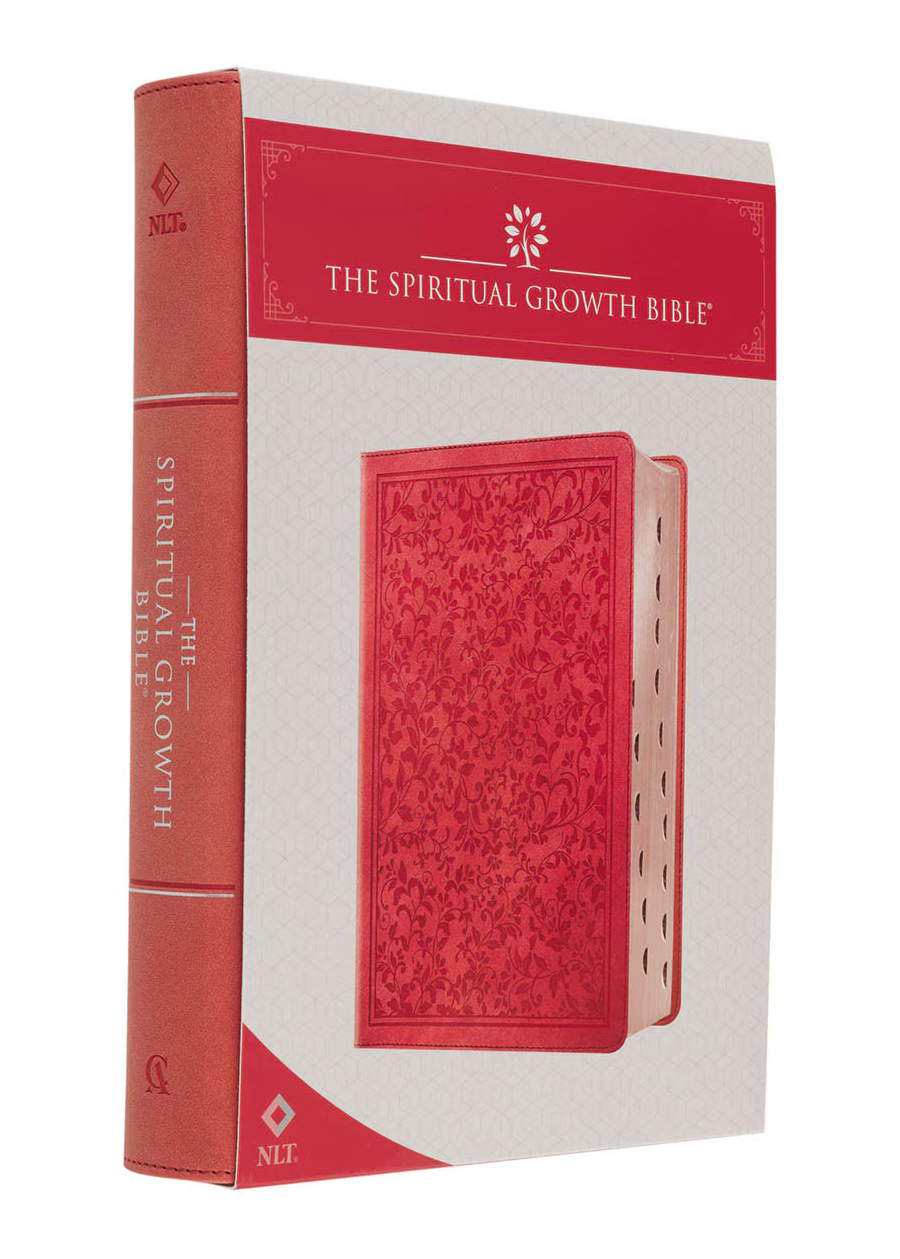 Coral Vine Faux Leather Spiritual Growth Bible