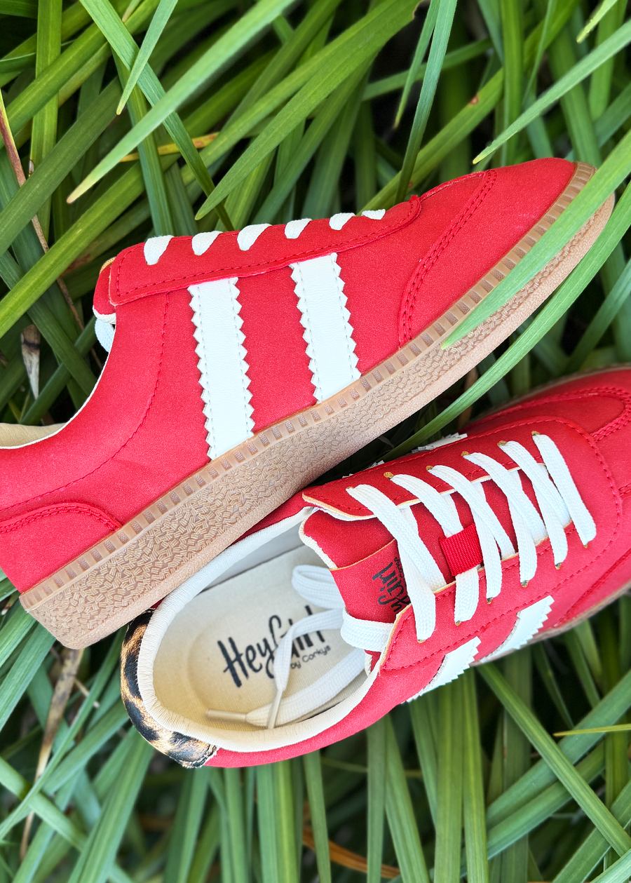 Corky Heads Up Sneaker-Red