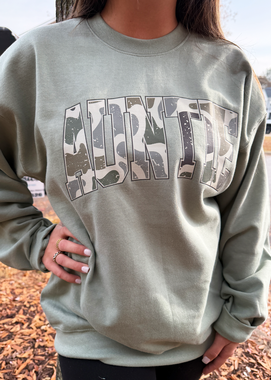 **CUSTOM** Camo SZN Gildan SOFTSTYLE Crewneck Sweatshirt