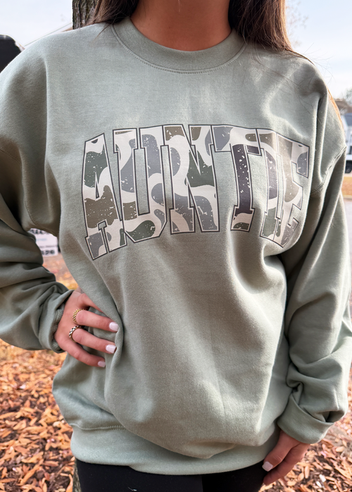 **CUSTOM** Camo SZN Gildan SOFTSTYLE Crewneck Sweatshirt