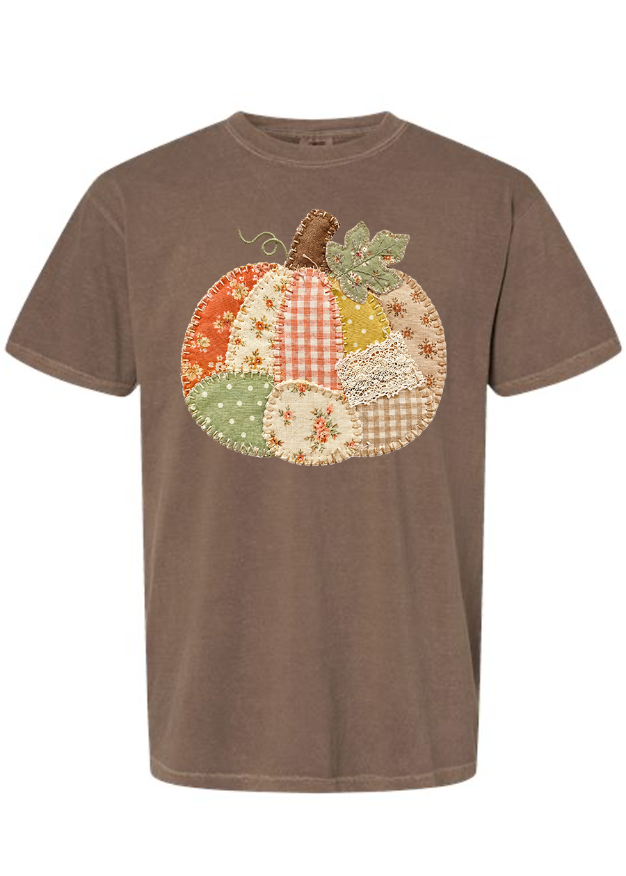 ADULT Patchwork Pumpkin Comfort Colors Tee