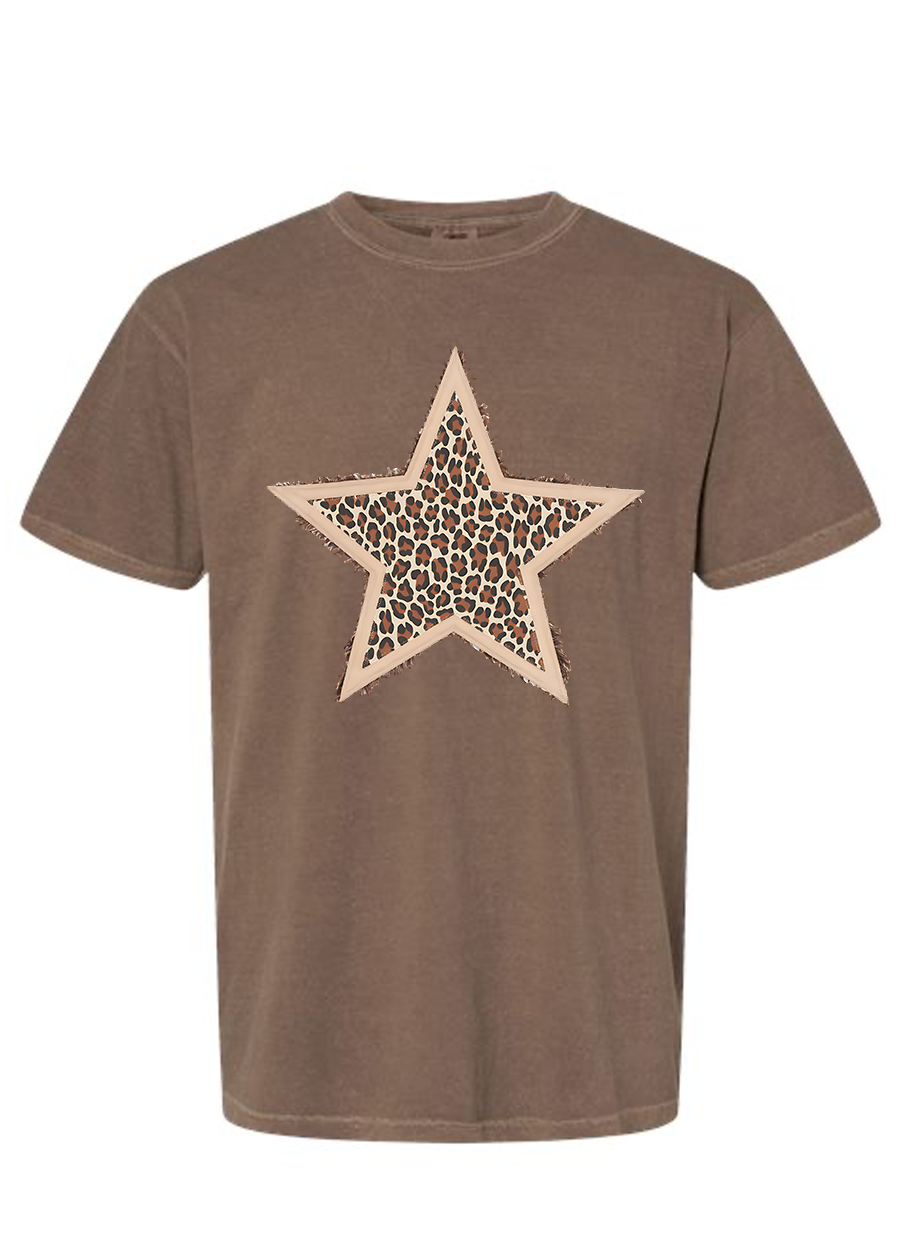 Leopard Star COMFORT COLORS Tee