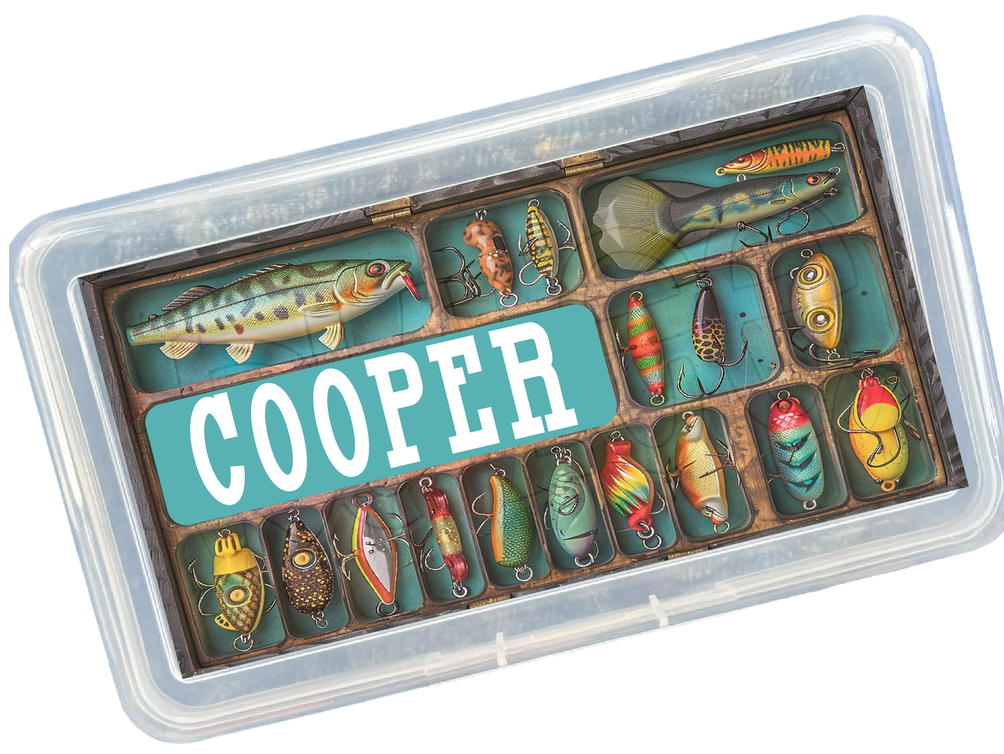 FISHING Pencil Box or Pouch w/ UV Decal