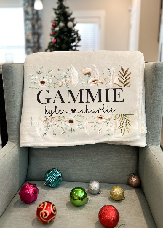 Floral Gammie Blanket