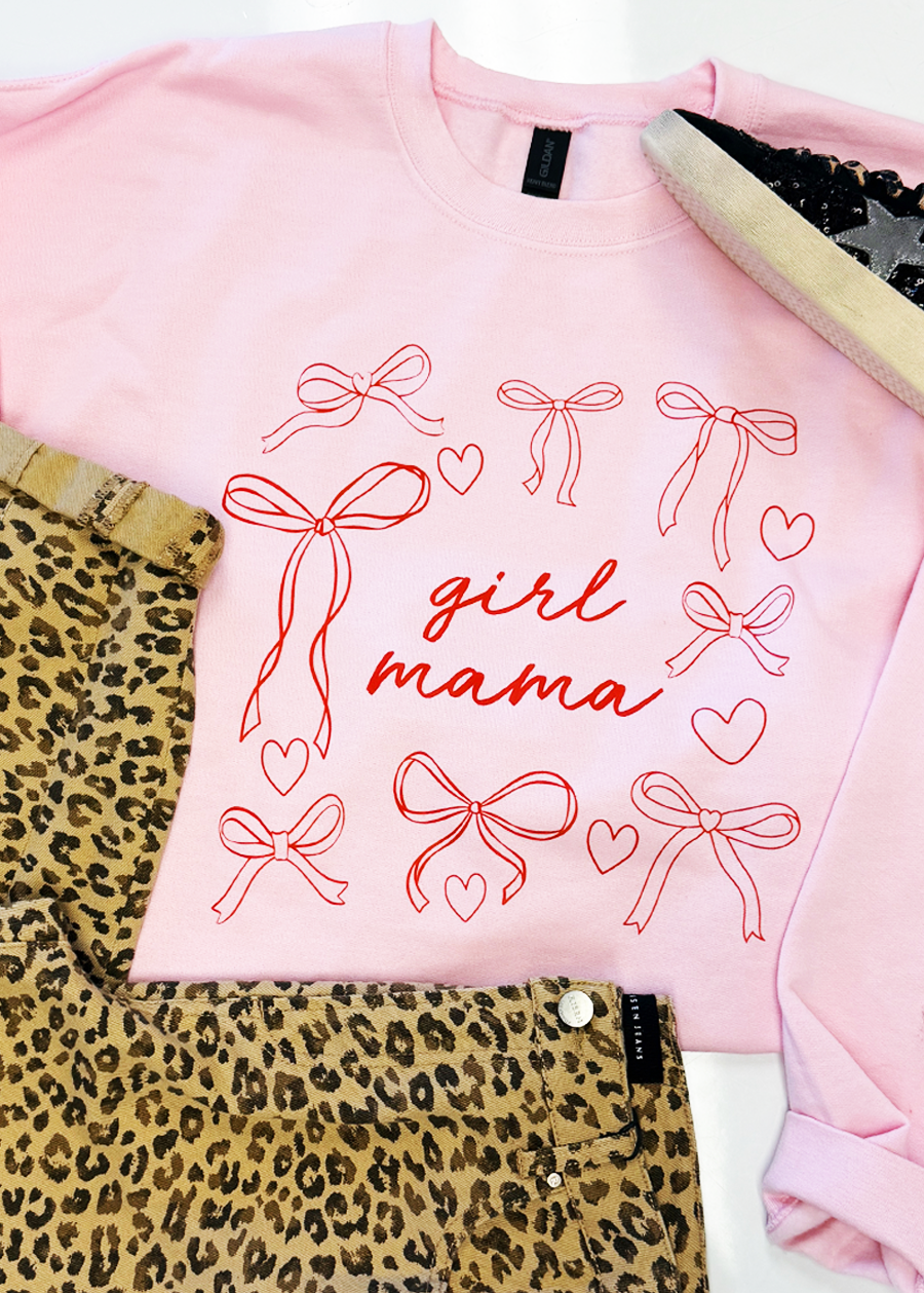 Girl Mama Coquette Crewneck