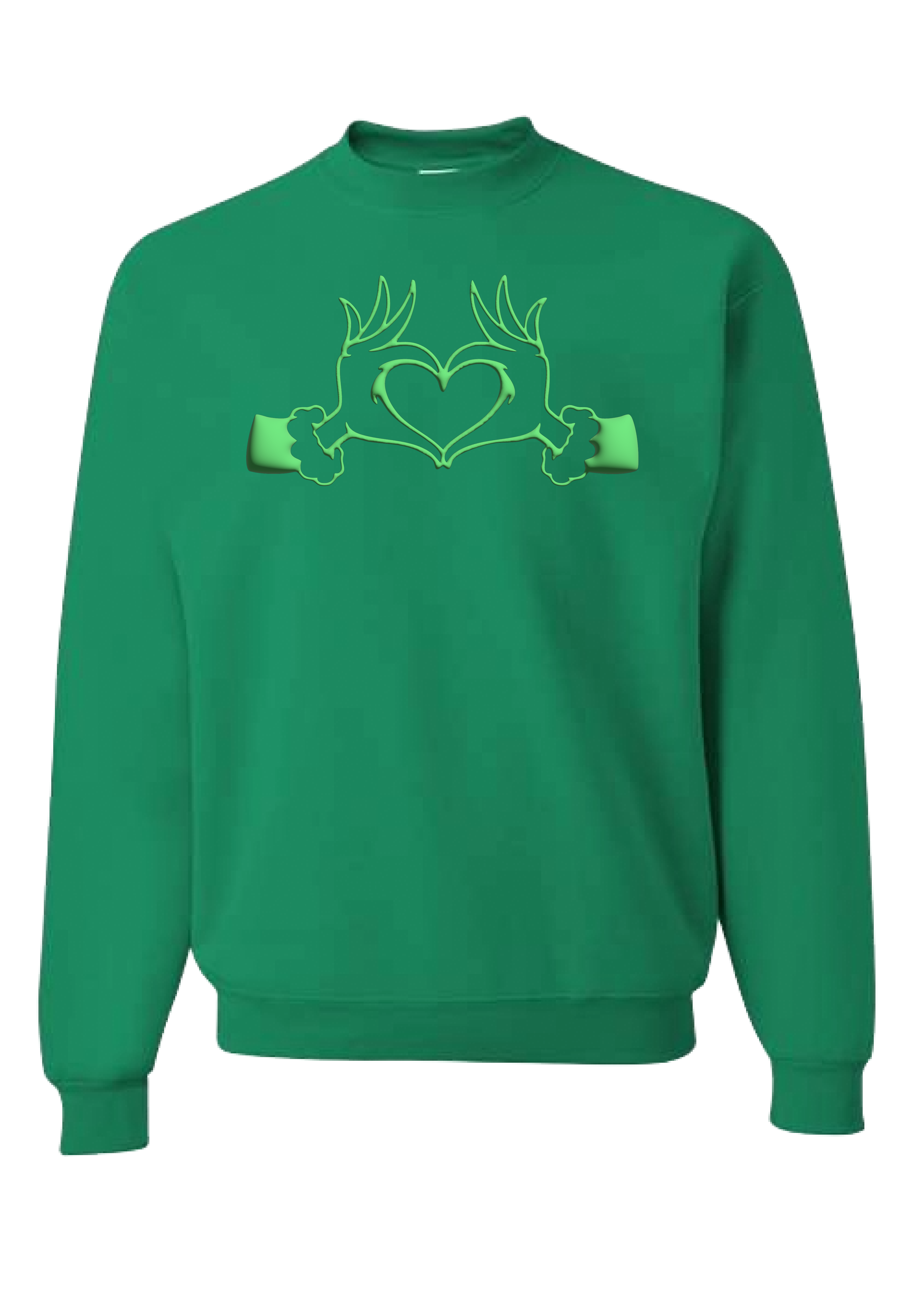 ADULT PUFF MEAN LOVE Crewneck Sweatshirt