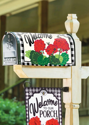 
            
                Load image into Gallery viewer, Geranium Plaid Mailbox Cover
            
        