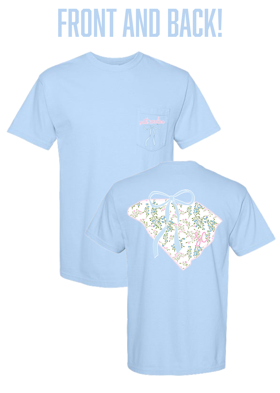 Preppy South Carolina COMFORT COLORS Pocket Tee
