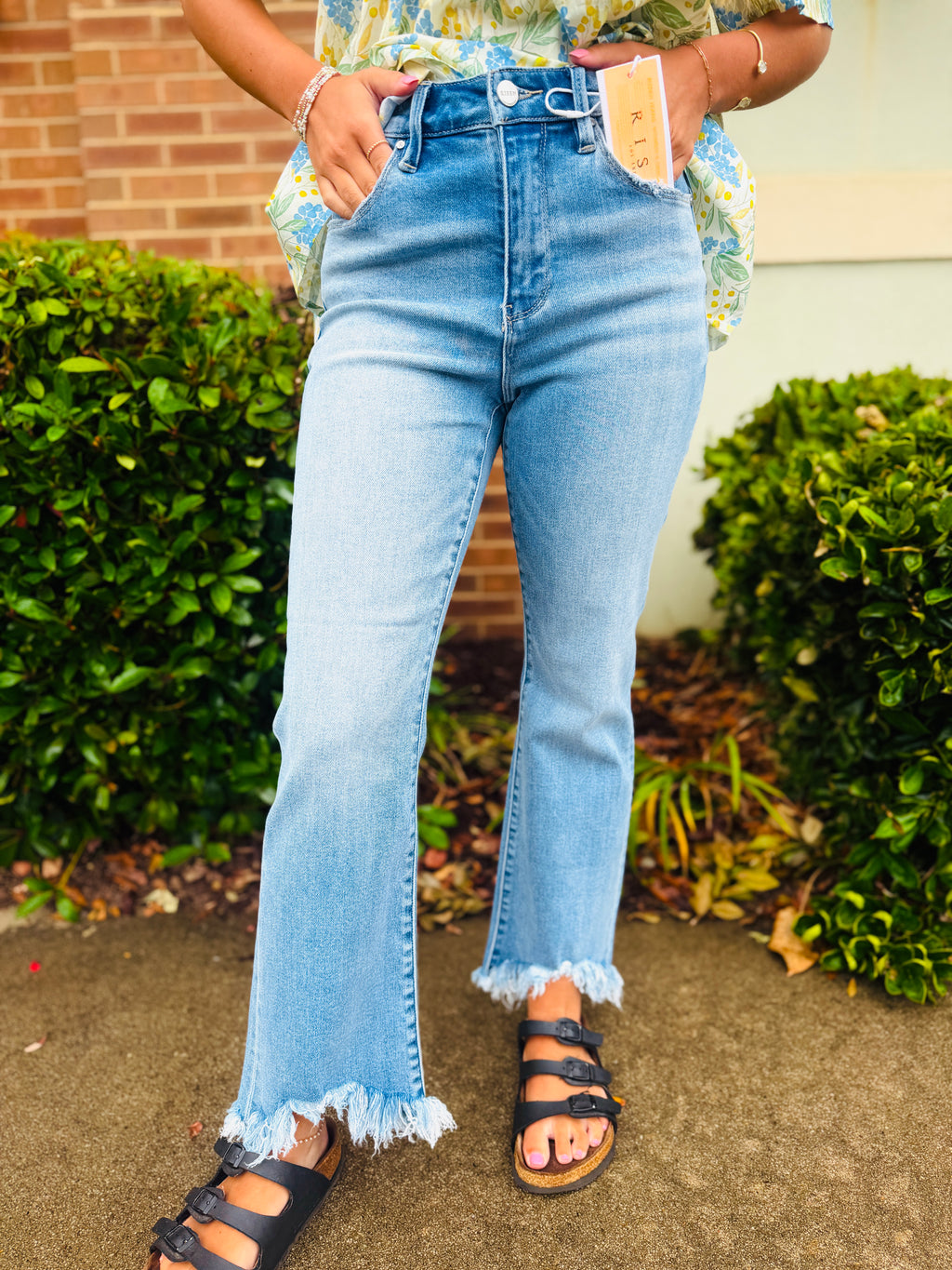 Betty High Rise Crop Bootcut Jeans
