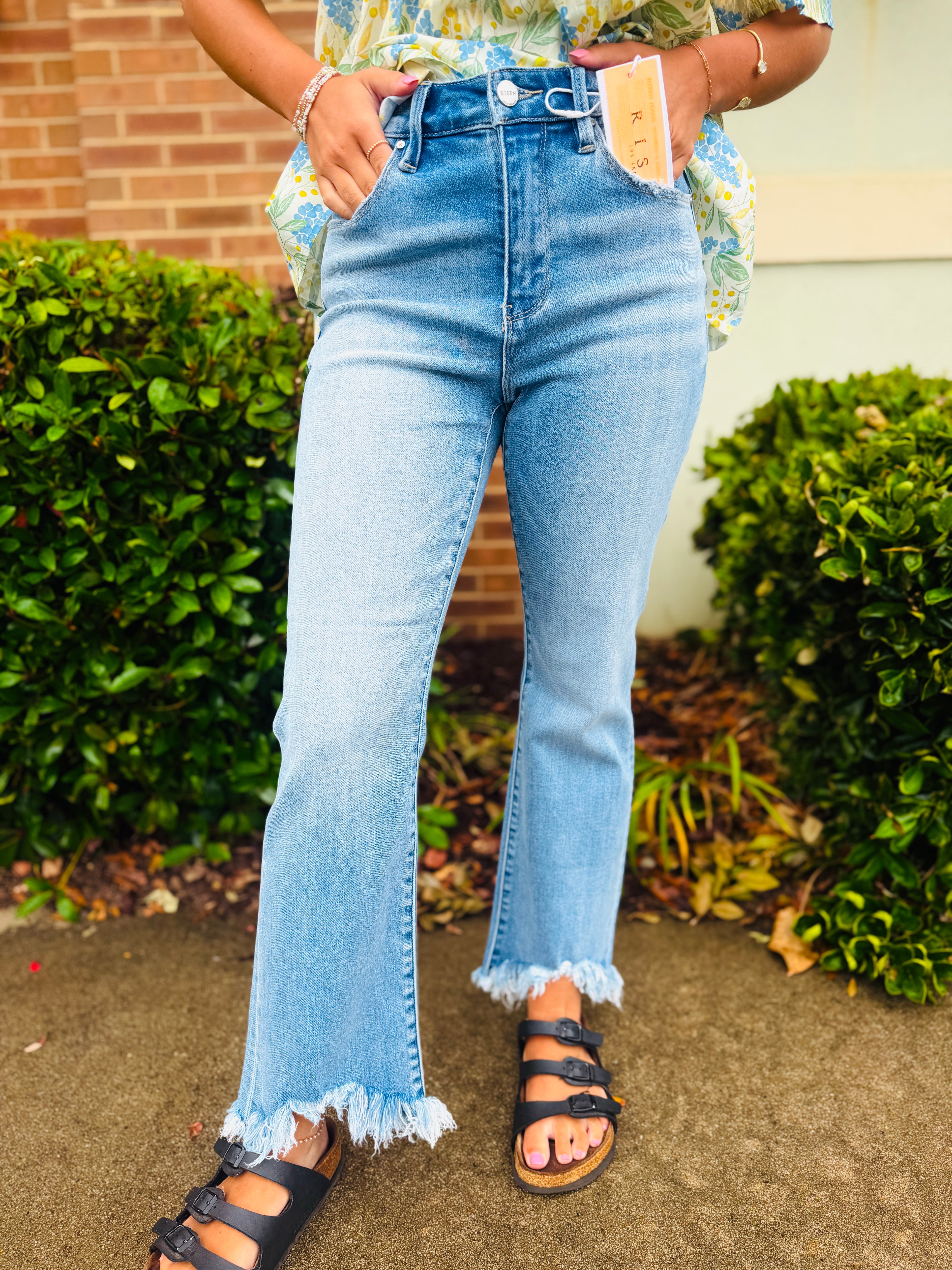 Betty High Rise Crop Bootcut Jeans