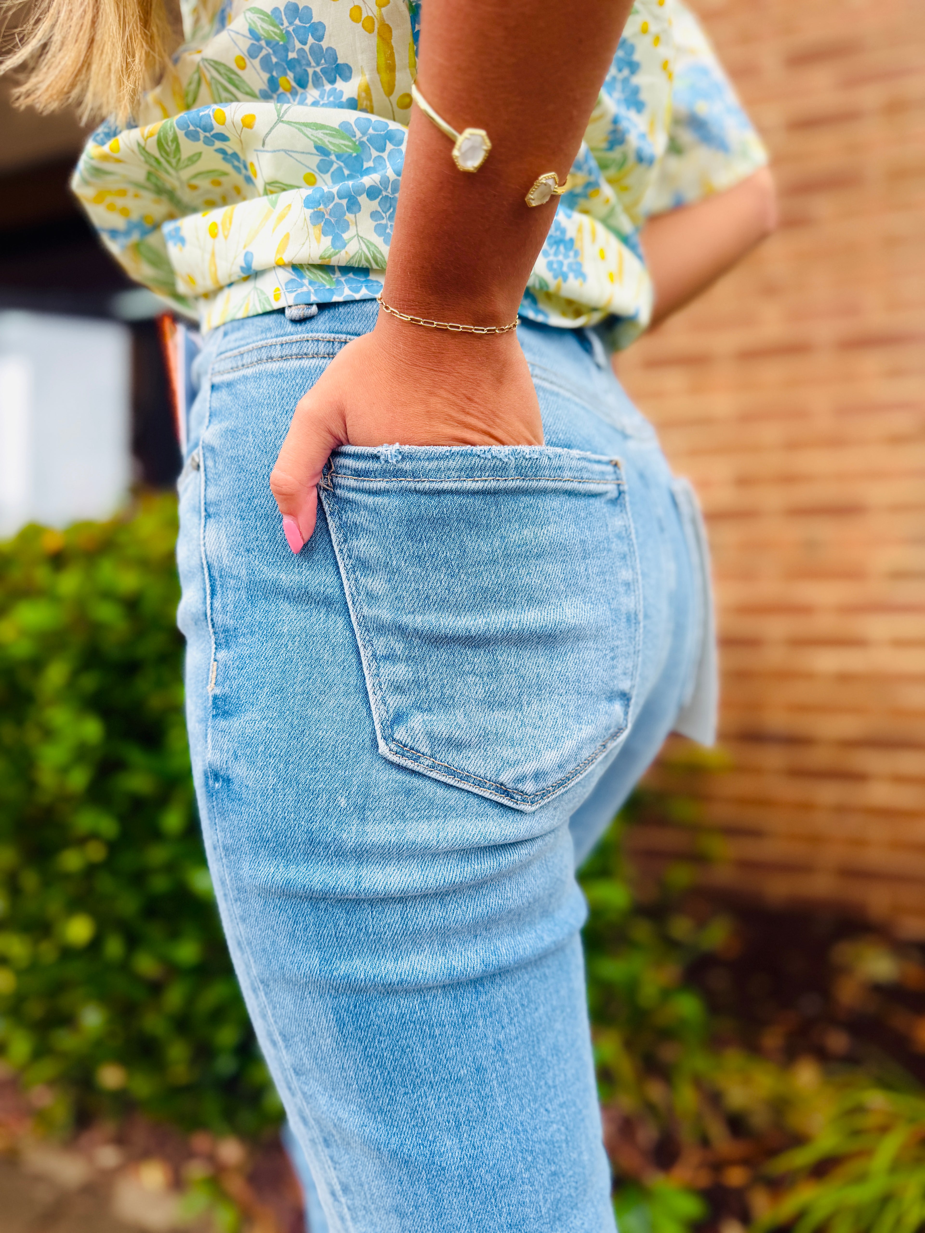 Betty High Rise Crop Bootcut Jeans