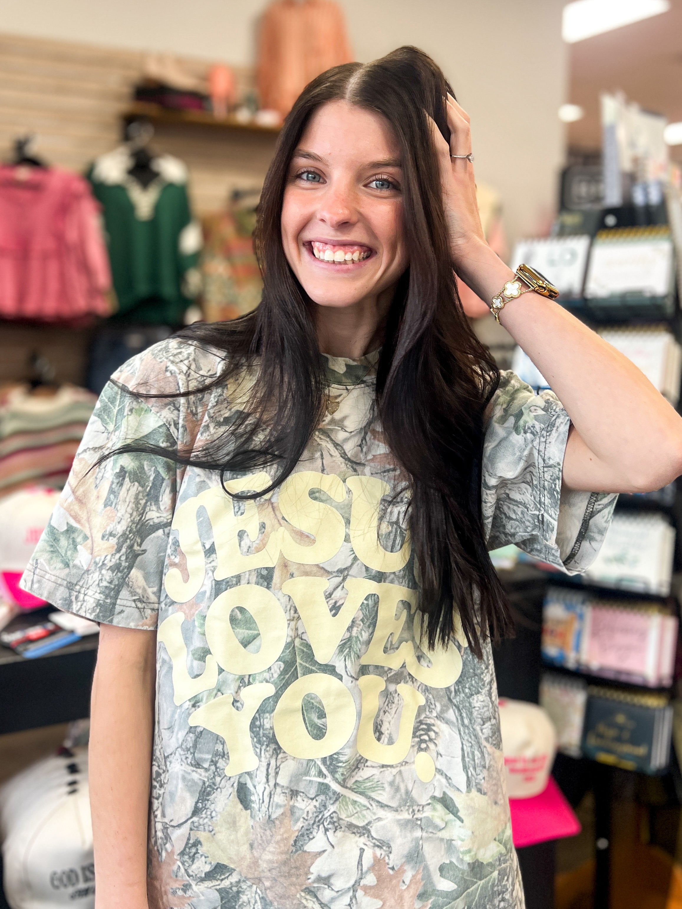 Jesus Loves You Camo Tee