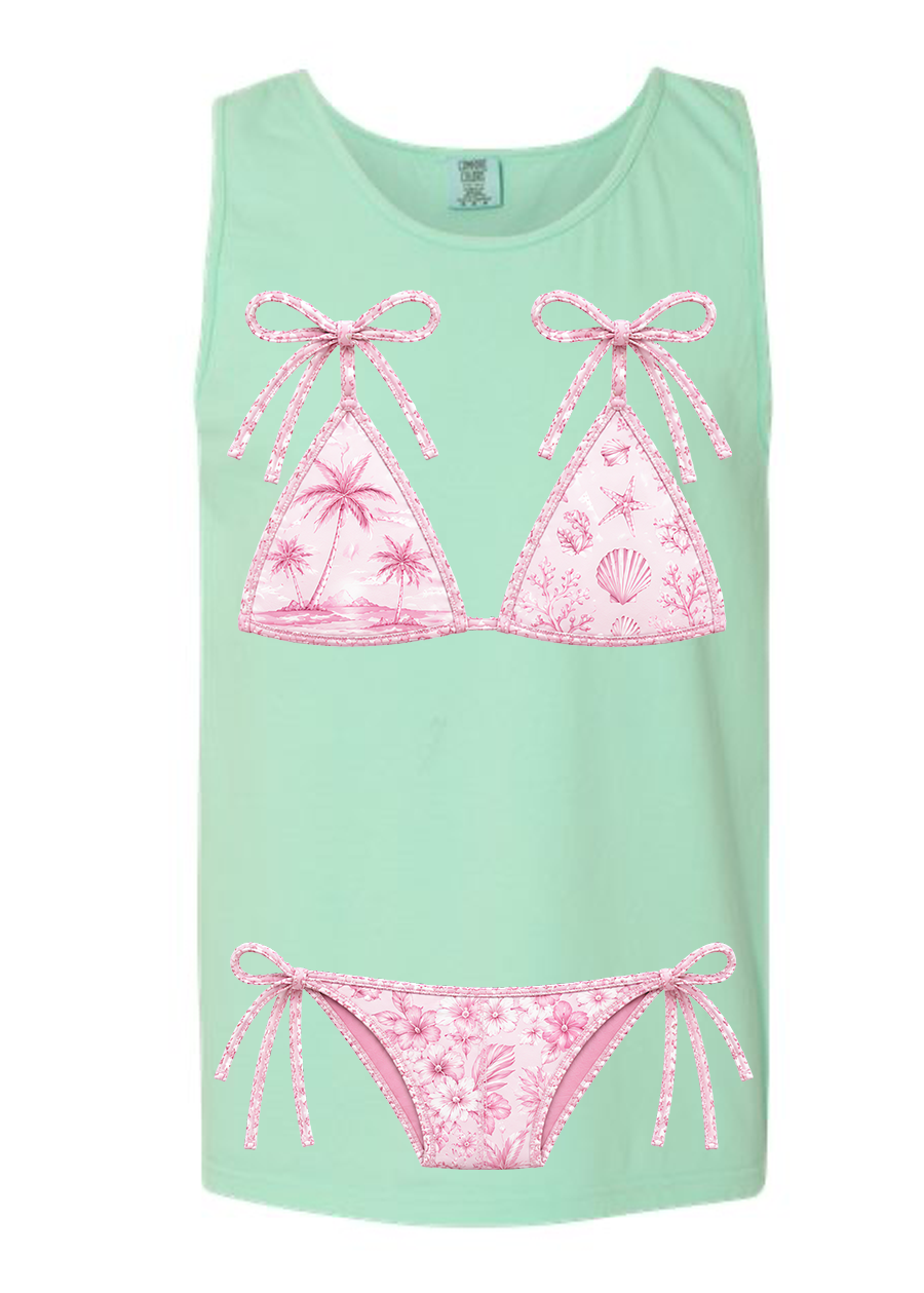 ADULT Comfort Colors Pink Kini Tee & Tank