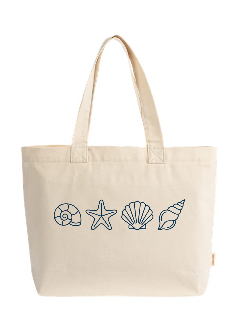 Minimalist Seashell COMFORT COLORS Tote Bag
