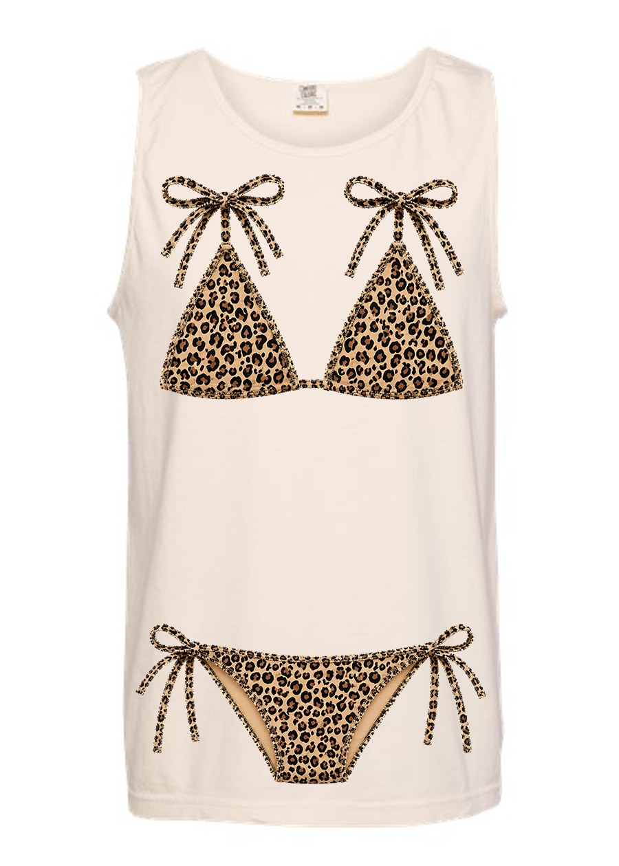 ADULT Comfort Colors Leopard Kini Tee & Tank