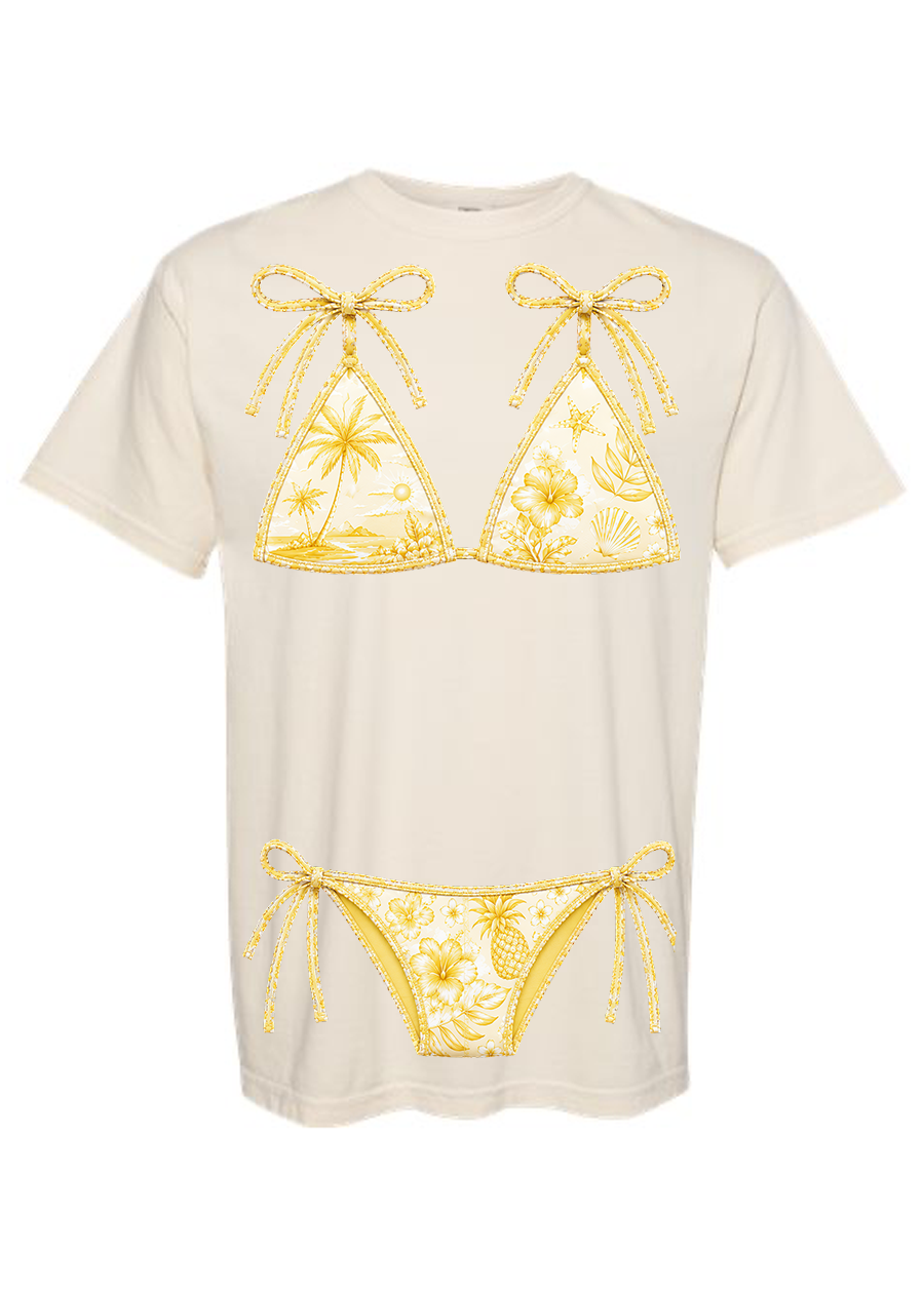 ADULT Comfort Colors Yellow Kini Tee & Tank