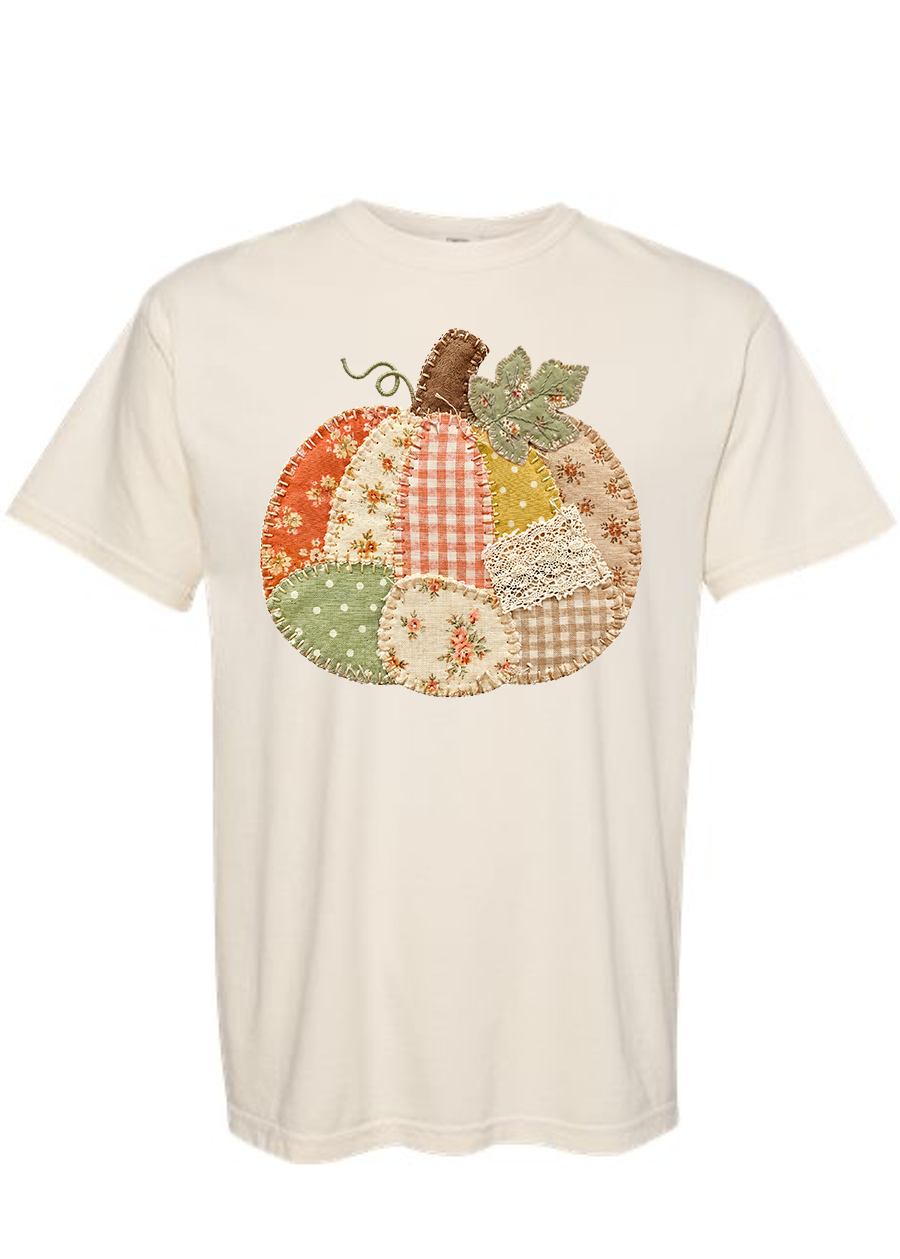 ADULT Patchwork Pumpkin Comfort Colors Tee