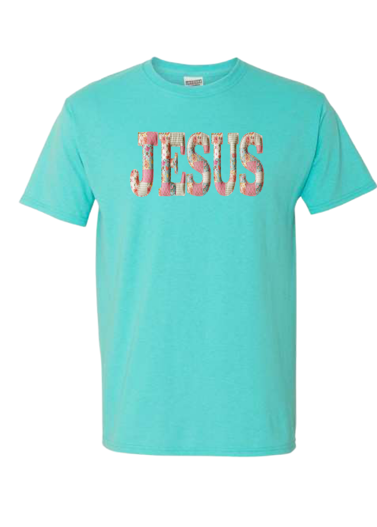 ADULT Patchwork Custom Name Short Sleeve Tee