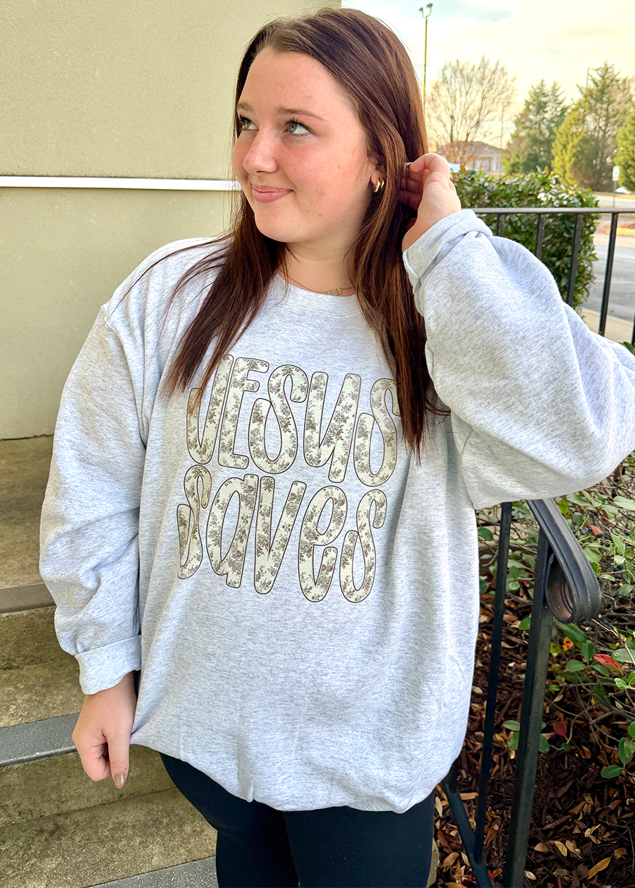 Jesus Saves Crewneck