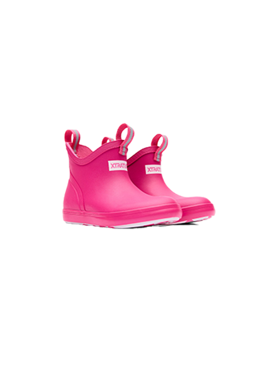 Big Kids Ankle Deck Boot-Neon Pink