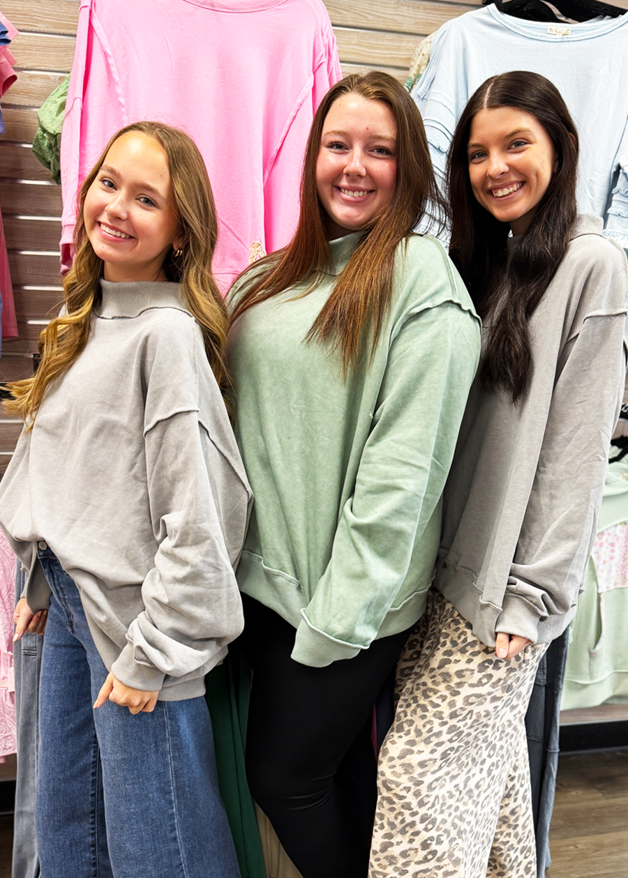 Kinley Mock Neck Sweatshirt