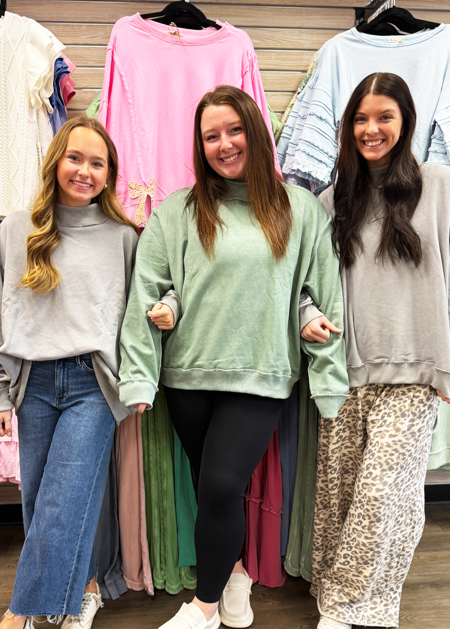 Kinley Mock Neck Sweatshirt