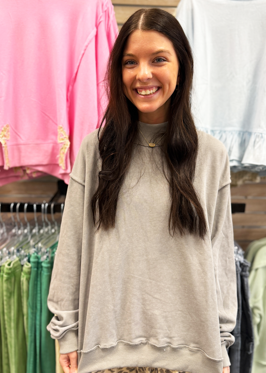 Kinley Mock Neck Sweatshirt