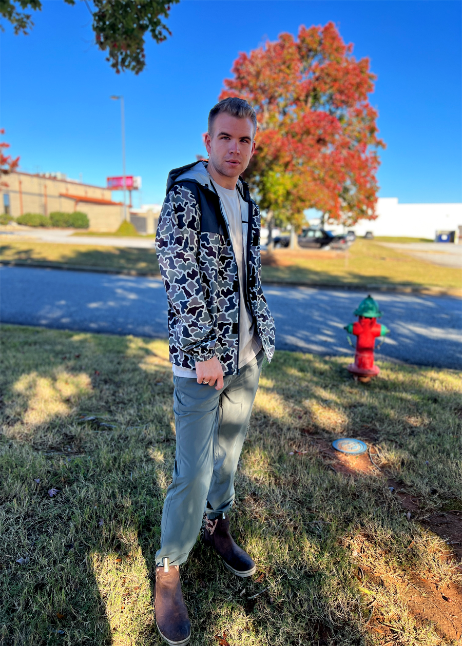 LB Rain Jacket-Dark Slate Dog & Moon