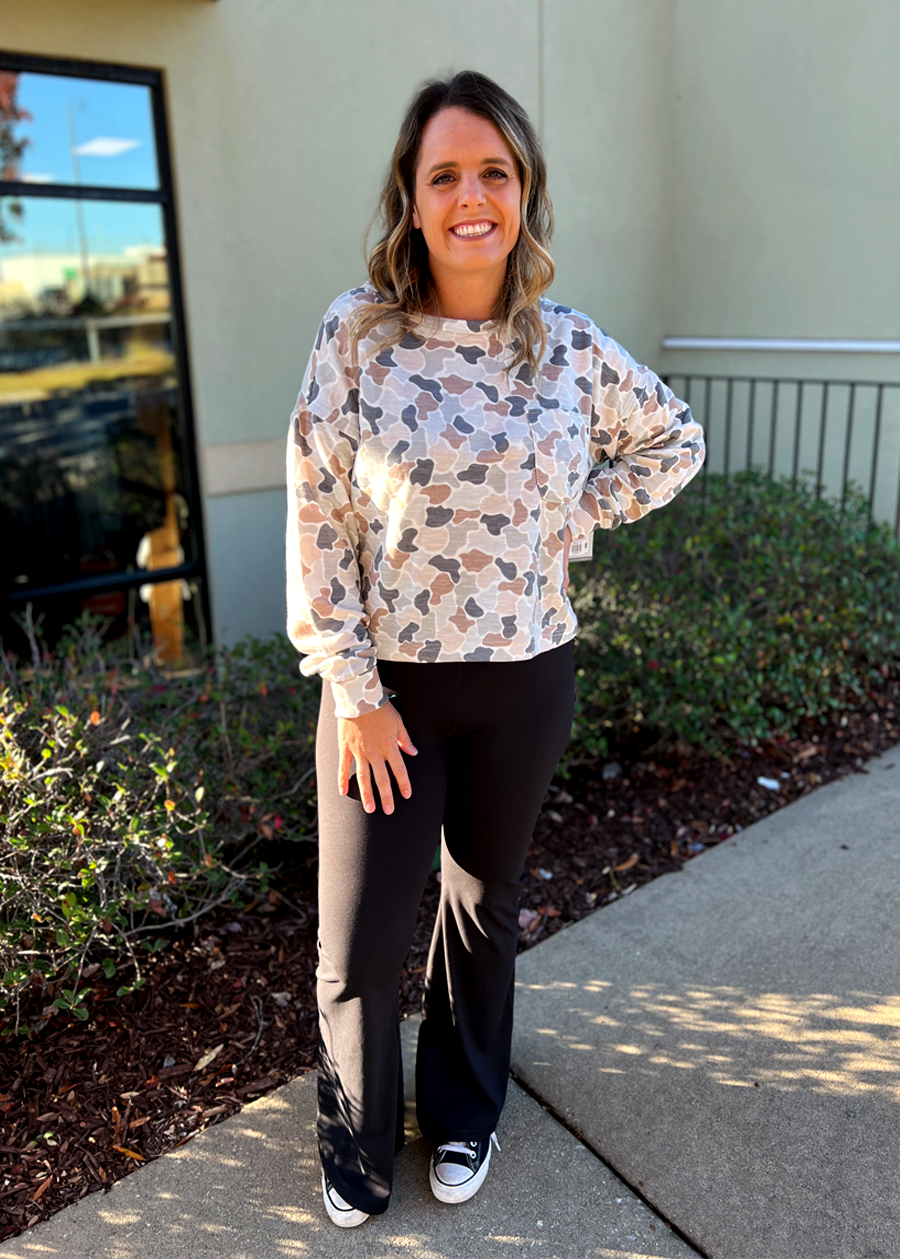 LG Revive Crewneck-Forest Camo Flora