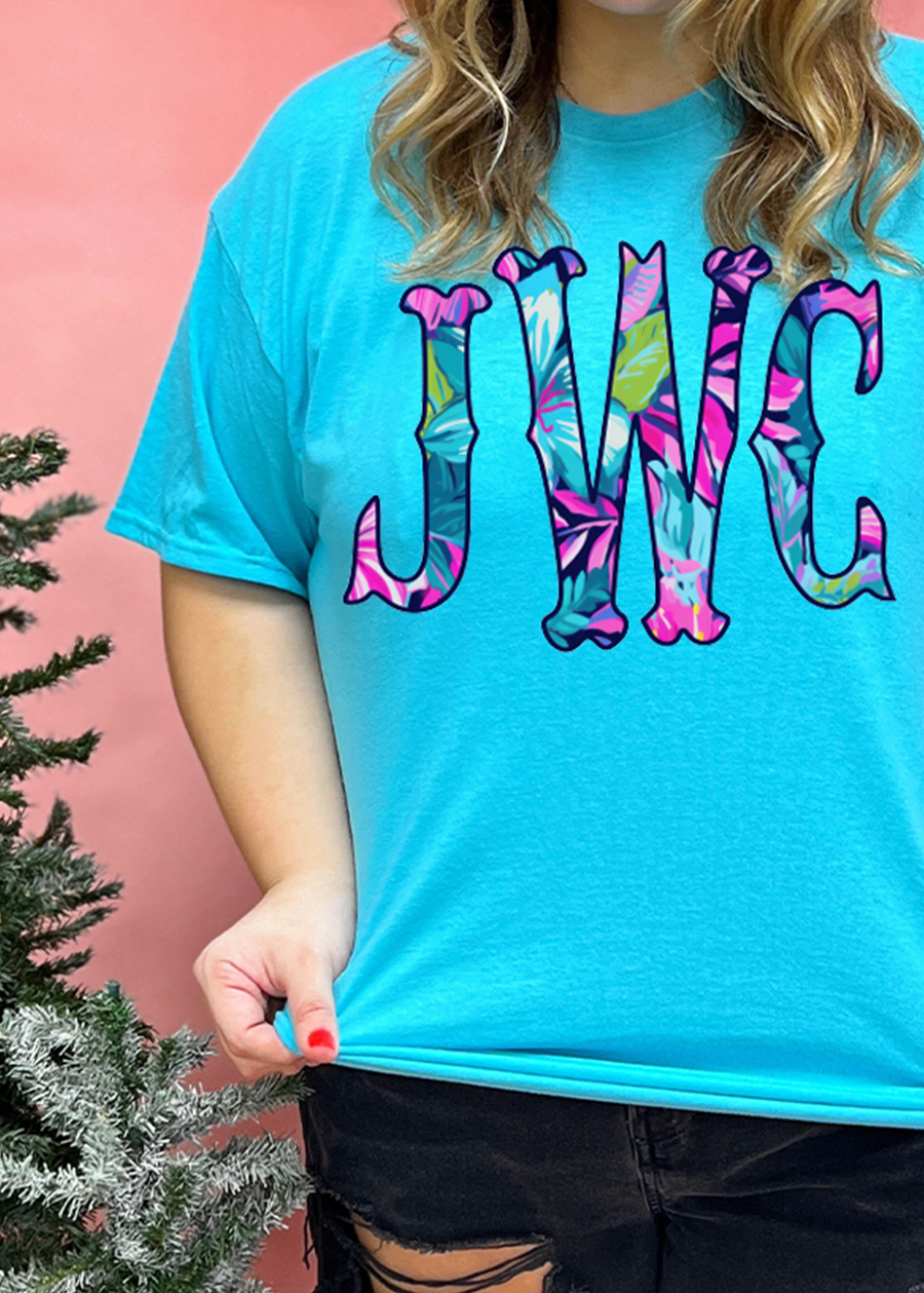 Lilly Fishtail Monogram Tee