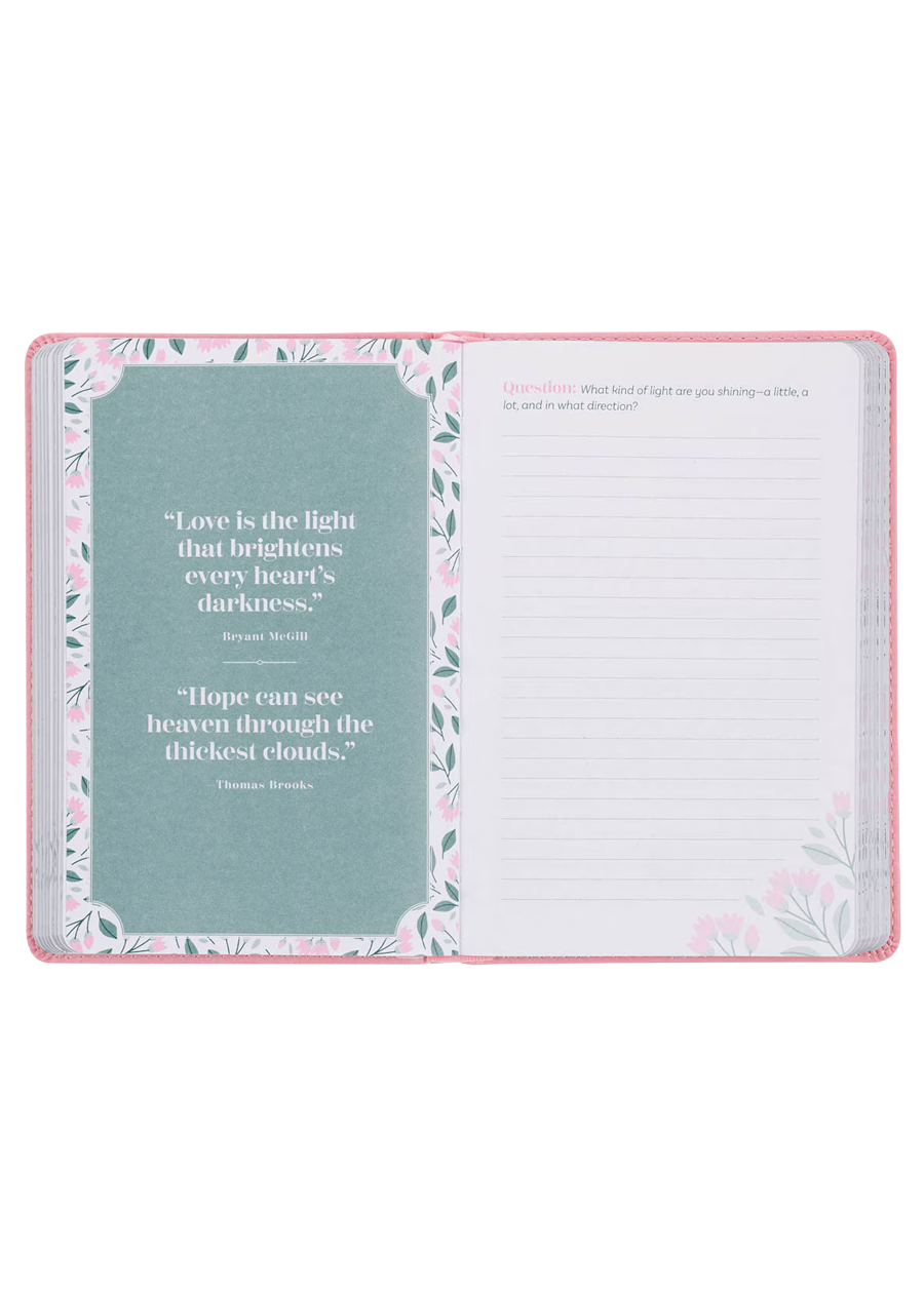 Look up, Girl! Pink Faux Leather Devotional