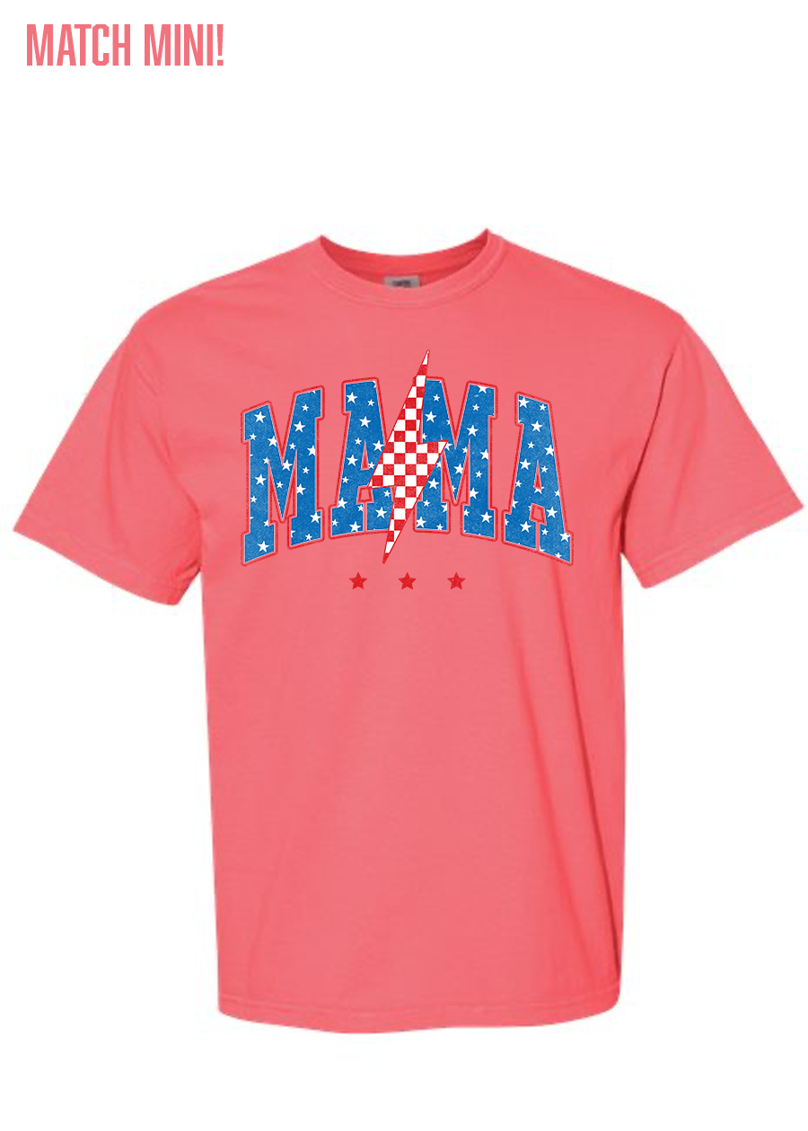 Patriotic Matching Mama COMFORT COLORS Tee