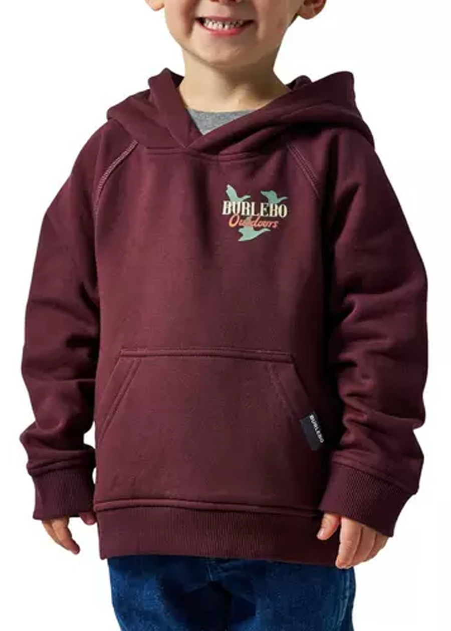 Youth Fleece Hoodie - Field Companion - Maroon