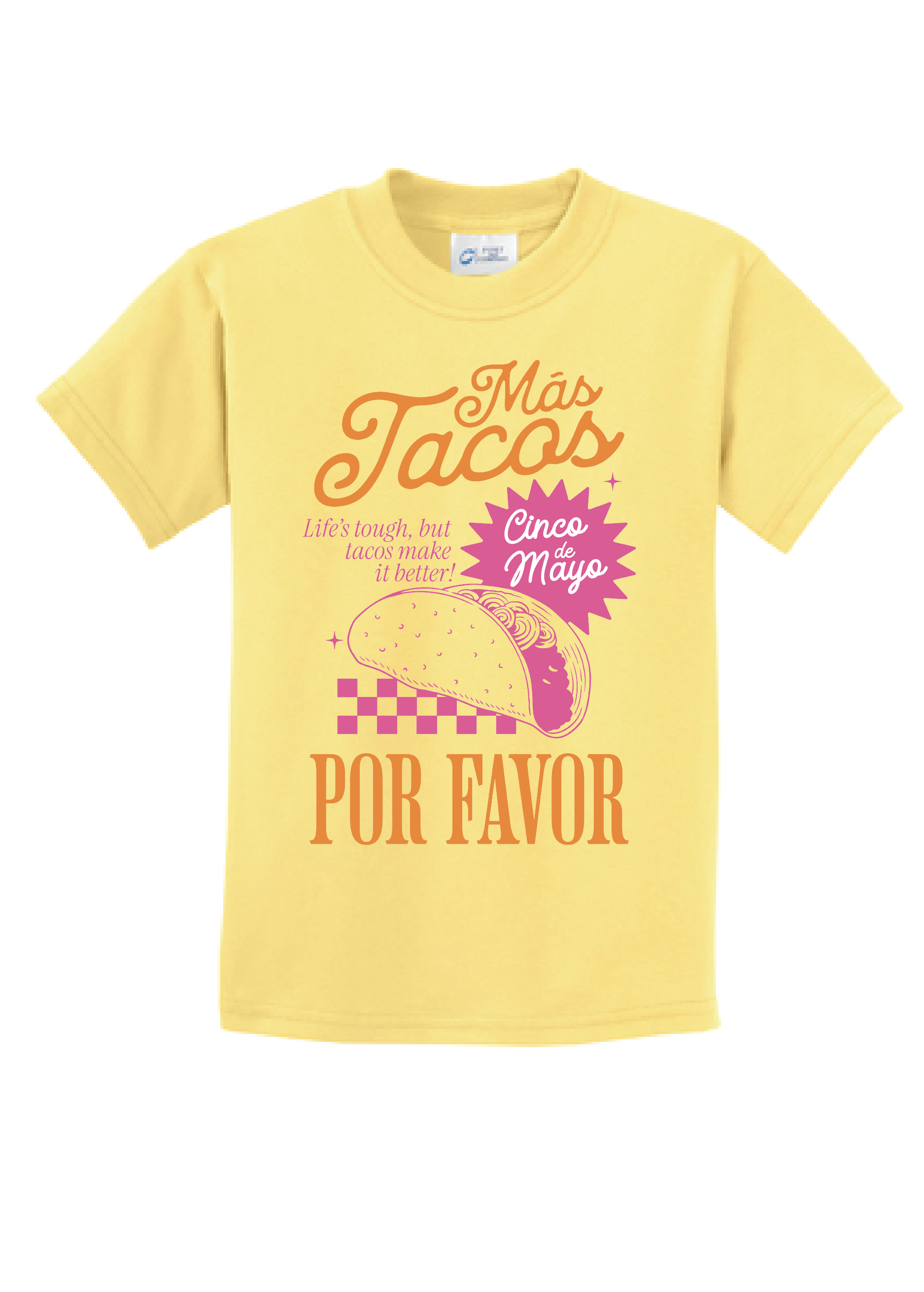 ADULT PINK Mas Tacos Tee