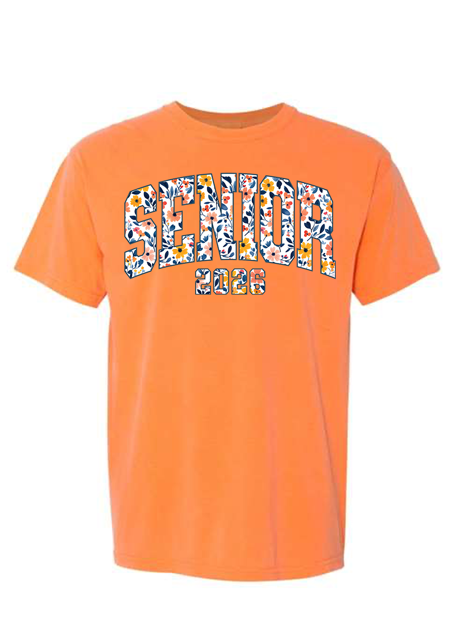 Floral Senior 2026 COMFORT COLORS Tee